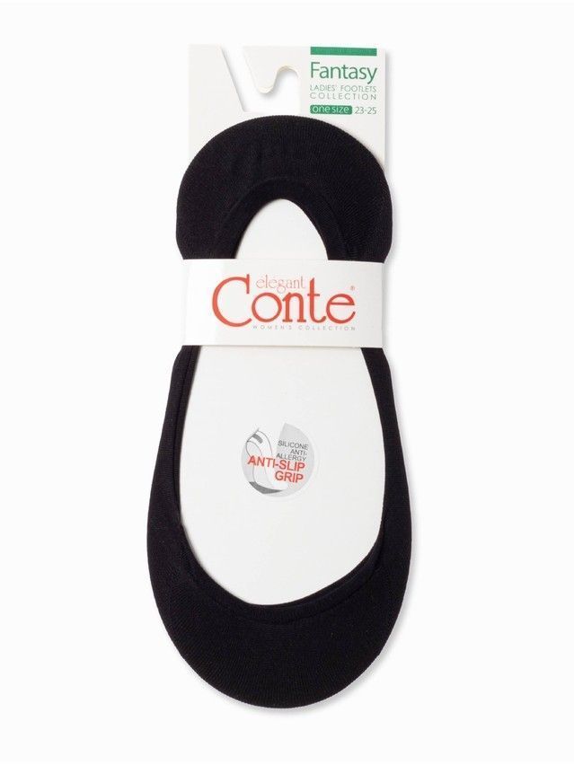 Women's footlets CONTE ELEGANT FANTASY 19C-34CP, s.23-25, 000 nero - 4