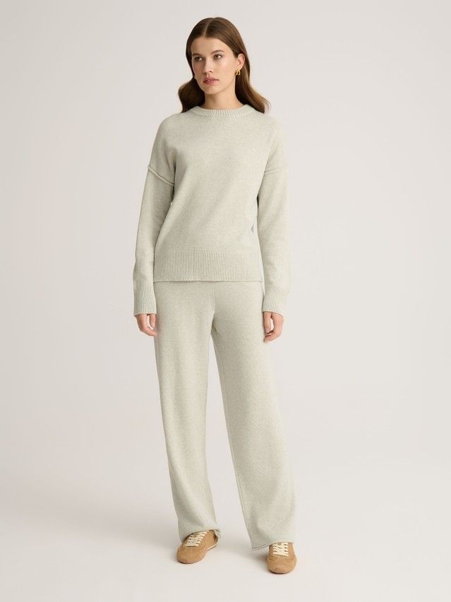 Women's trousers CONTE ELEGANT LDK23132, s.170-102, light gray - 1