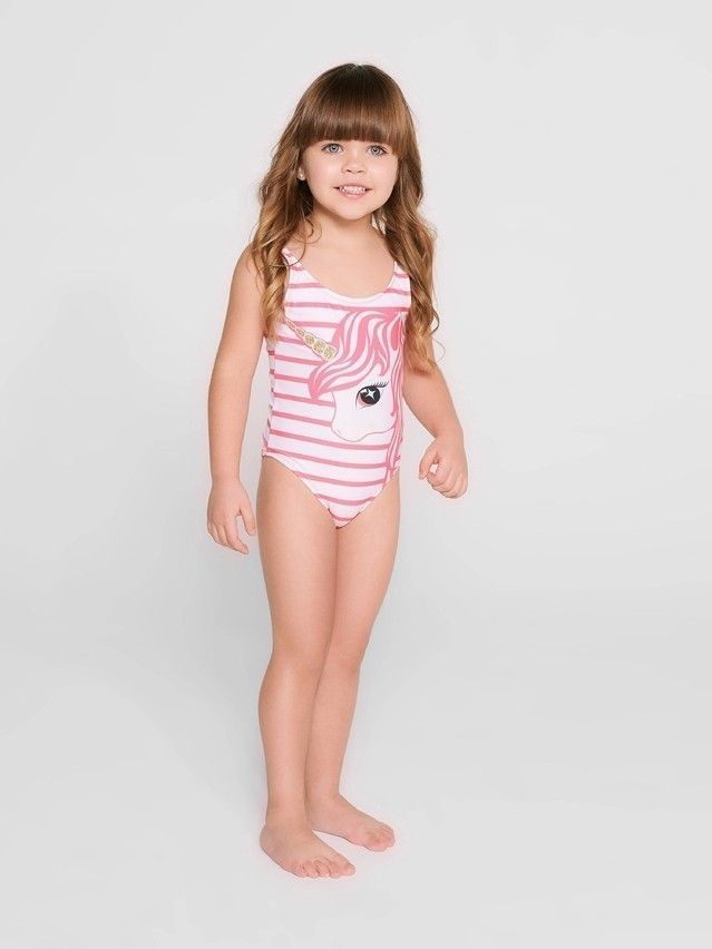 Swimsuit for girls CONTE ELEGANT UNICORN, s.110,116-56, white-pink - 8