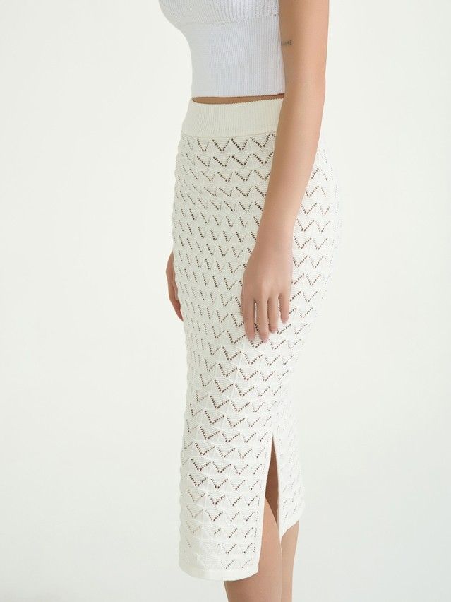 Women's skirt CONTE ELEGANT LDK2446, s.170-90, ecru - 3