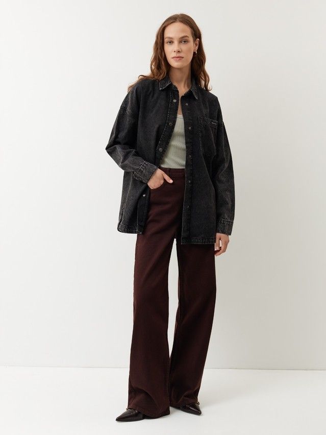 Denim windbreaker CONTE CON-984, s.170-88-94, washed black - 1