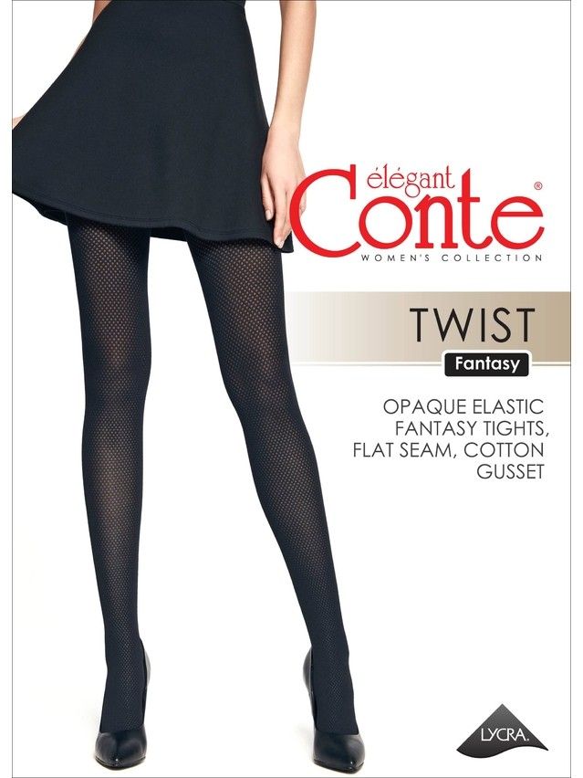 Women's tights CONTE ELEGANT TWIST, s.2, nero - 4
