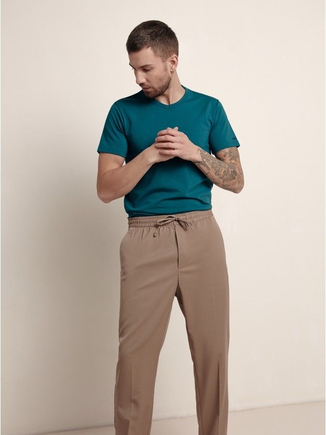 Men's pullover DiWaRi BASIC MF 310-10, s.170,176-104, emerald - 1