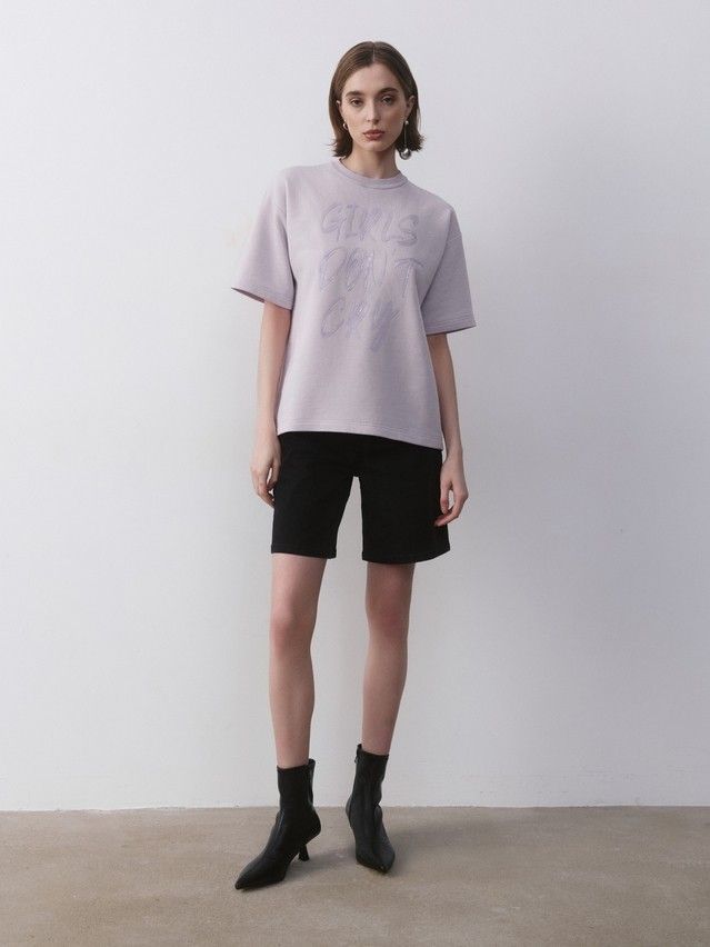 Women's polo neck shirt CONTE ELEGANT LD 2726, s.170-92, lavender - 6