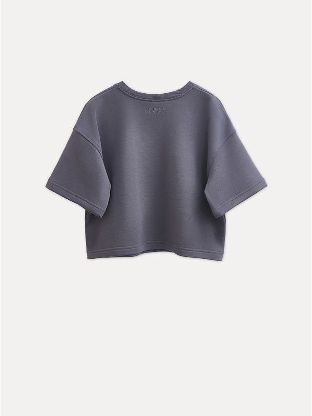 Women's polo neck shirt CONTE ELEGANT LD 3053, s.170-92, graphite - 2