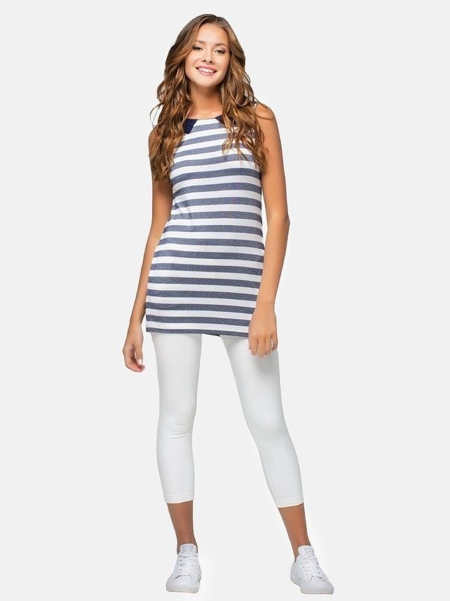 Women's tunic CONTE ELEGANT LTH 631, s.158,164-84-90, white-blue - 2