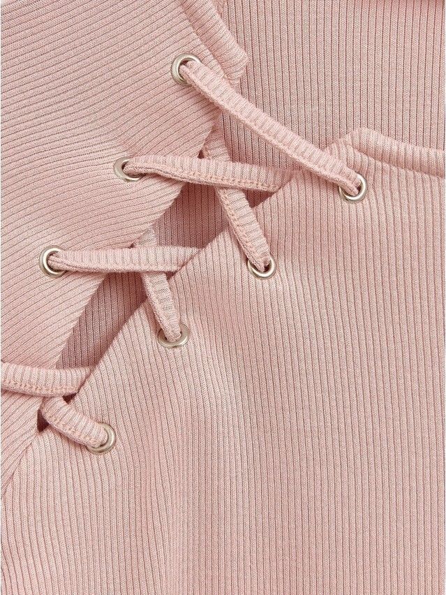 Women's polo neck shirt CONTE ELEGANT LD 2373, s.170-92, pink clay - 2