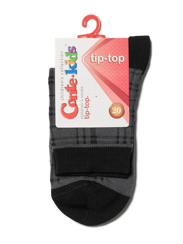 Children's socks CONTE-KIDS TIP-TOP, s.30-32, 196 ash grey - 2