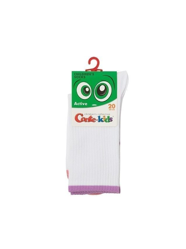 Children's socks CONTE-KIDS ACTIVE, s.16, 1021 white-lilac - 5