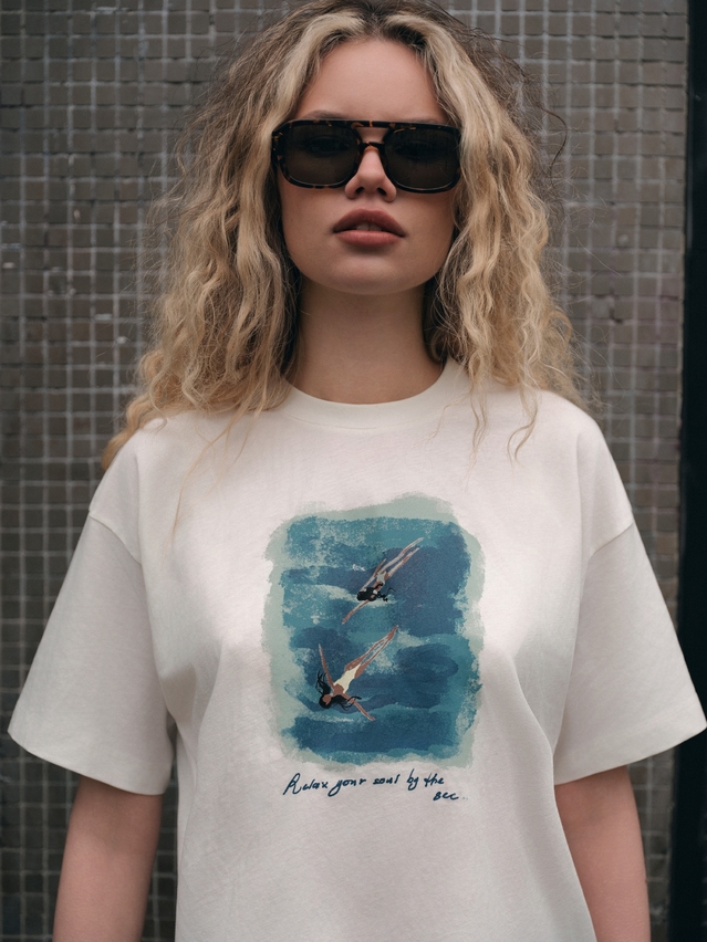 Women's polo neck shirt CONTE ELEGANT LD 3032, s.170-92, milk-sea - 2