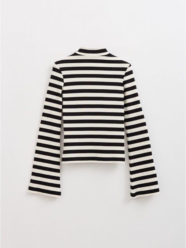 Women's polo neck shirt CONTE ELEGANT LD 2798, s.170-92, black-milk - 7