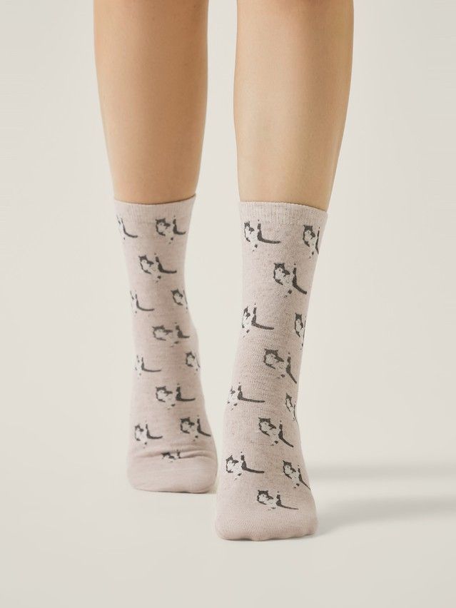 Women's socks CONTE ELEGANT FANTASY, s.23-25, 959 beige - 1