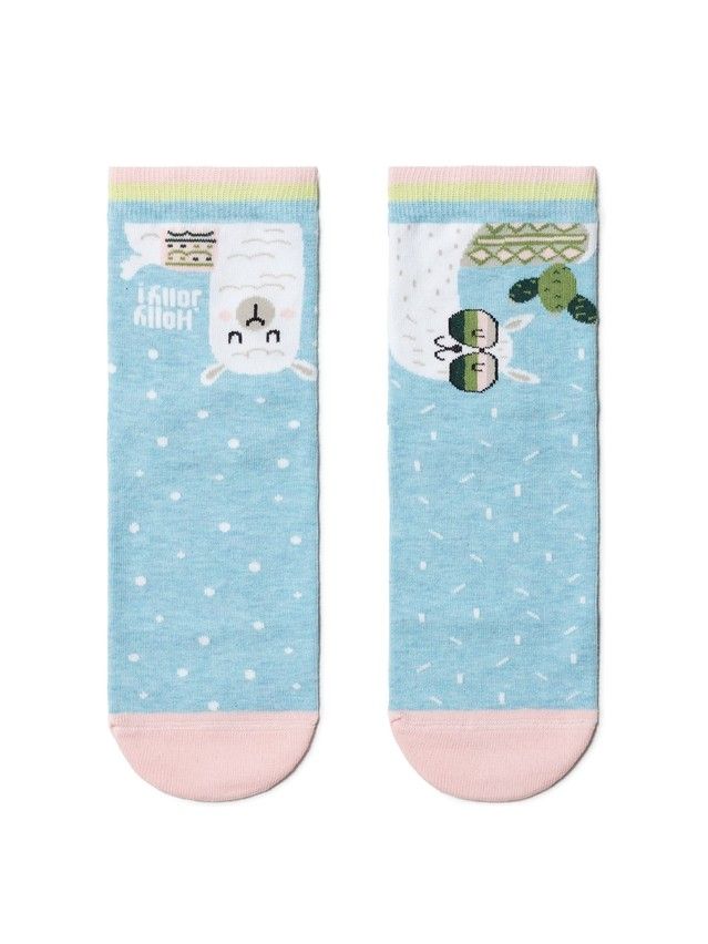 Women's cotton socks HAPPY 18С-227SP, rives. 36-39, 173 blue - 2