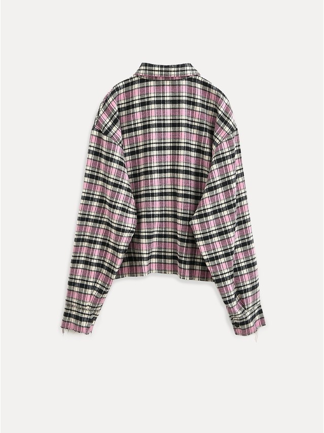 Women's shirt CONTE LRU 3504, s.170-88-94, black-pink check - 8