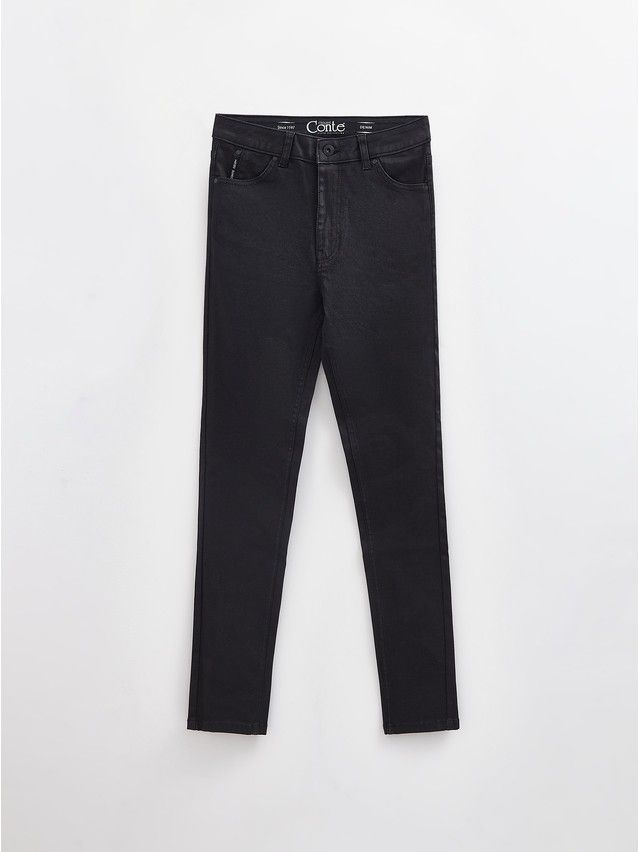 Denim trousers CONTE ELEGANT CON-700, s.170-102, black - 4