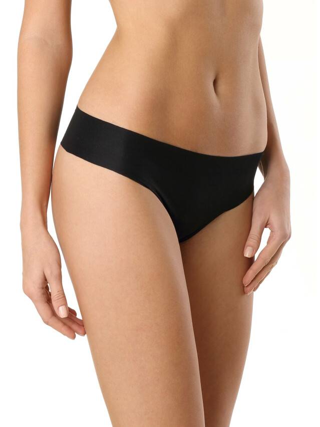 Panties for women INVISIBLE LBR 979 (packed in mini-box),s.90, black - 1