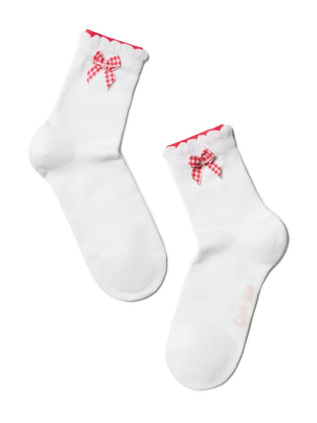 Children's socks CONTE-KIDS TIP-TOP (2 pairs),s.12, 705 white-red - 2