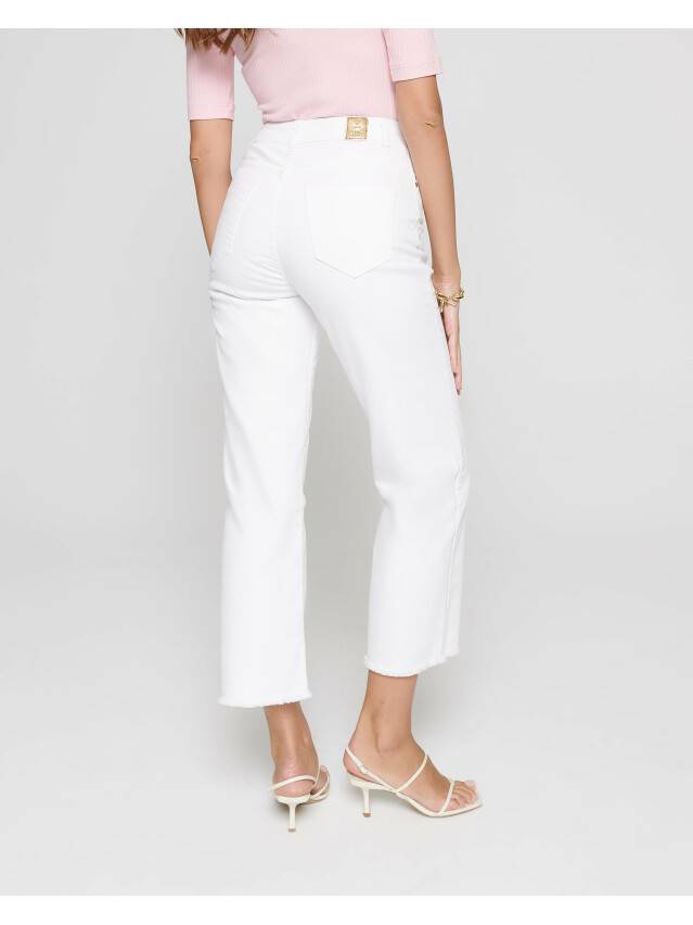 Denim trousers with High rise CON-243, s.170-102, white - 3
