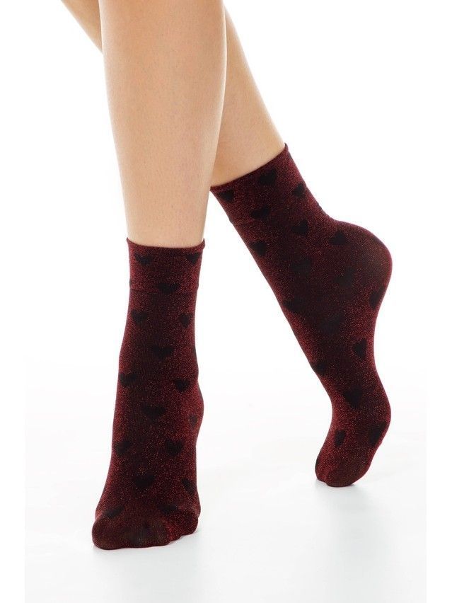 Women's socks CONTE ELEGANT FANTASY, s.23-25, red - 2