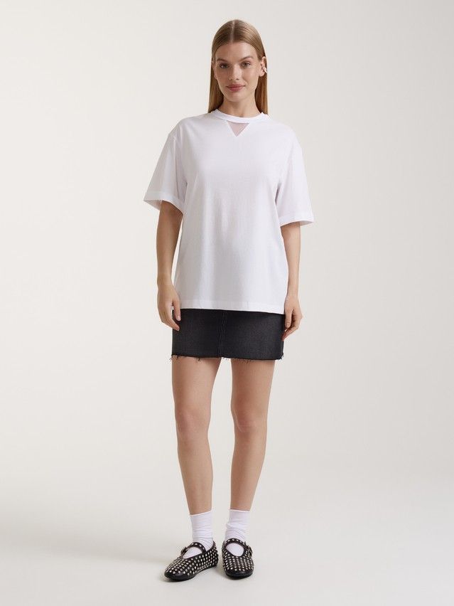 Women's polo neck shirt CONTE ELEGANT LD 3090, s.170-92, white - 1