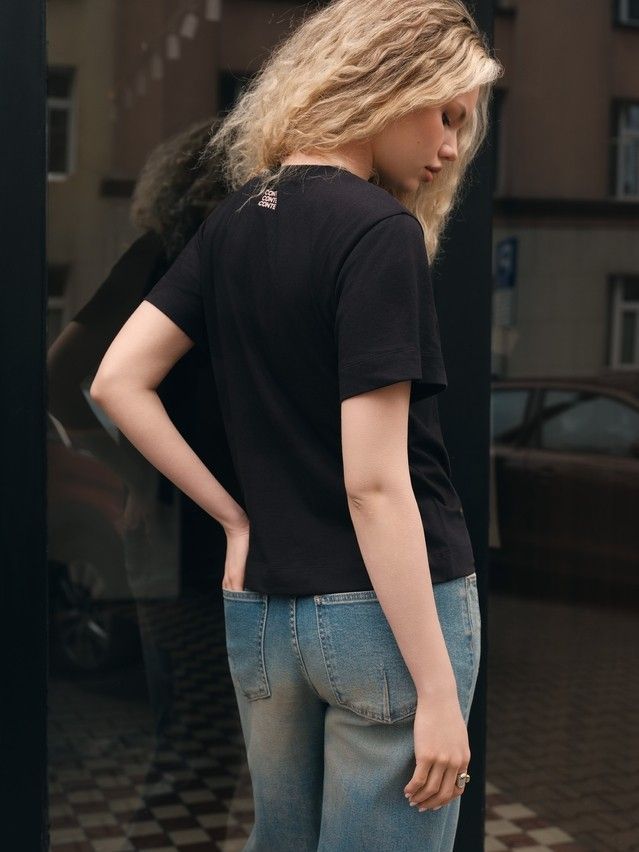 Women's polo neck shirt CONTE ELEGANT LD 3029, s.170-92, black-stvarac - 3
