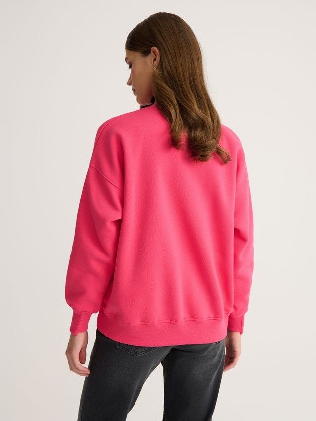 Women's polo neck shirt CONTE ELEGANT LD 2833, s.170-100, pink flash - 5