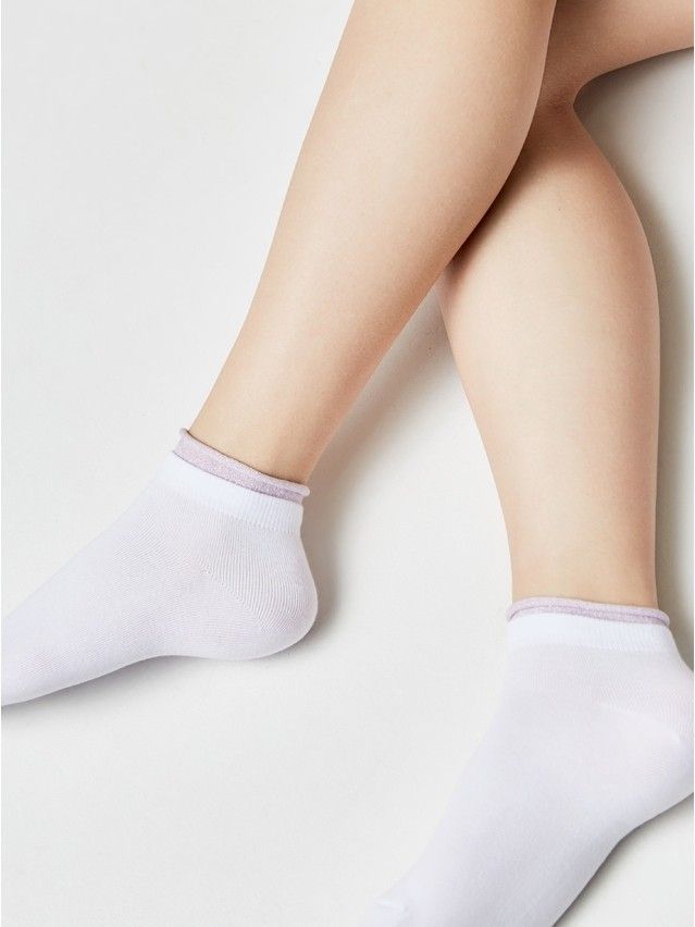 Women's socks CONTE ELEGANT ACTIVE, s.23, 035 white-lilac - 4