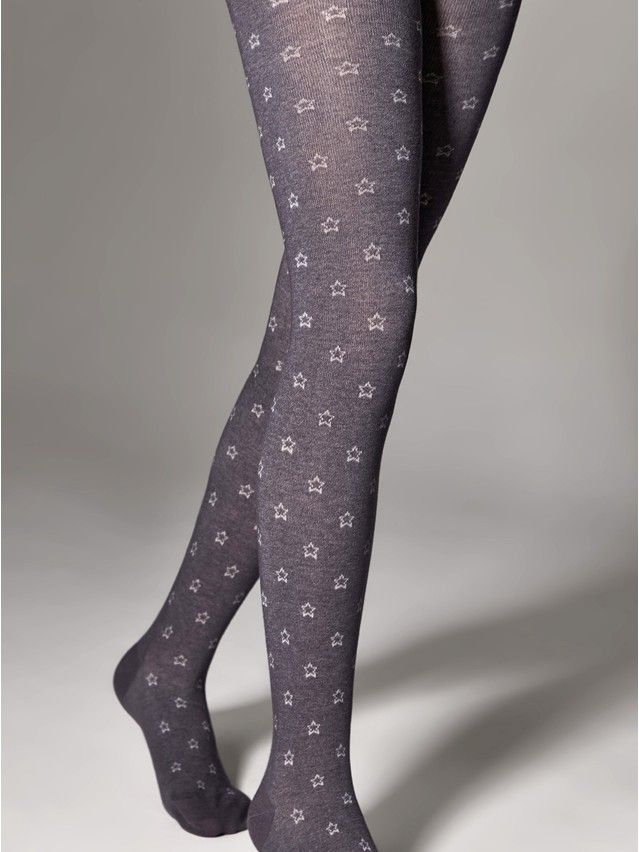 Children's tights CONTE-KIDS CLASS, s.140-146 (22),650 graphite - 2