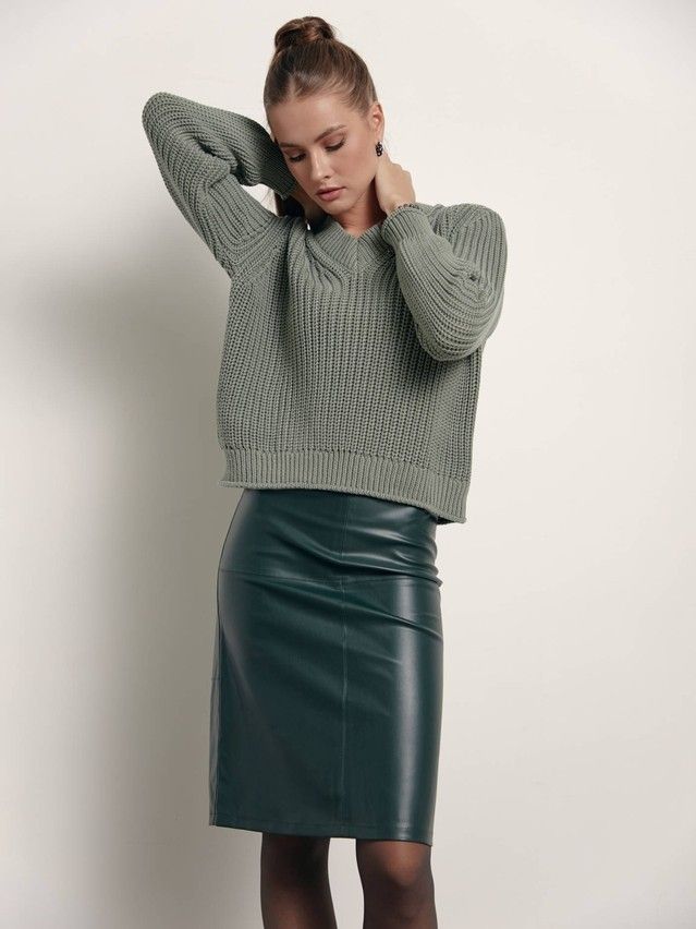Women's pullover CONTE ELEGANT LDK151, s.170-84, moss - 3