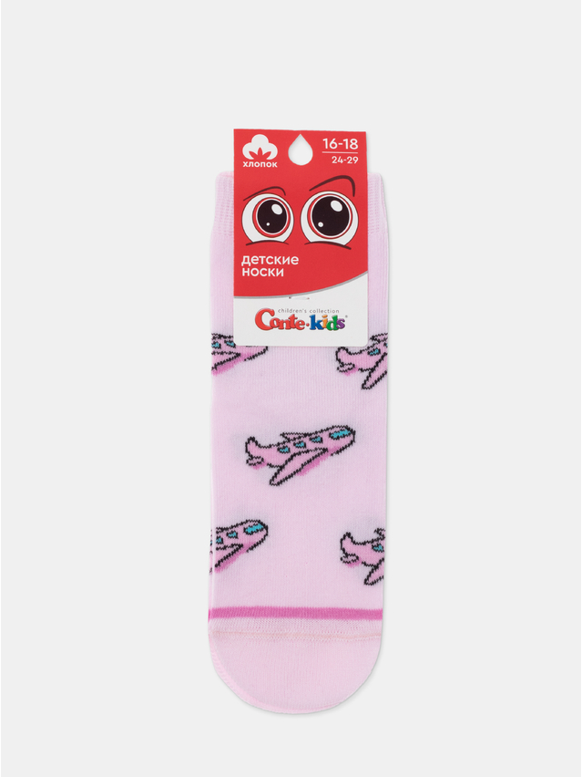 Children's socks CONTE-KIDS, s.16-18, 989 light pink - 1
