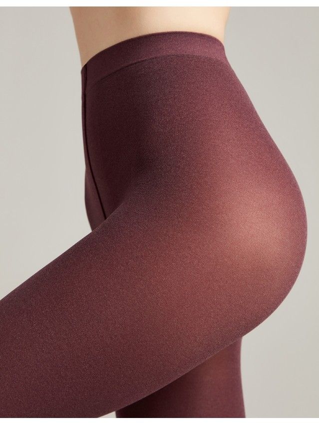 Women's tights CONTE ELEGANT TRENDY MELANGE, s.2, melanzana - 3
