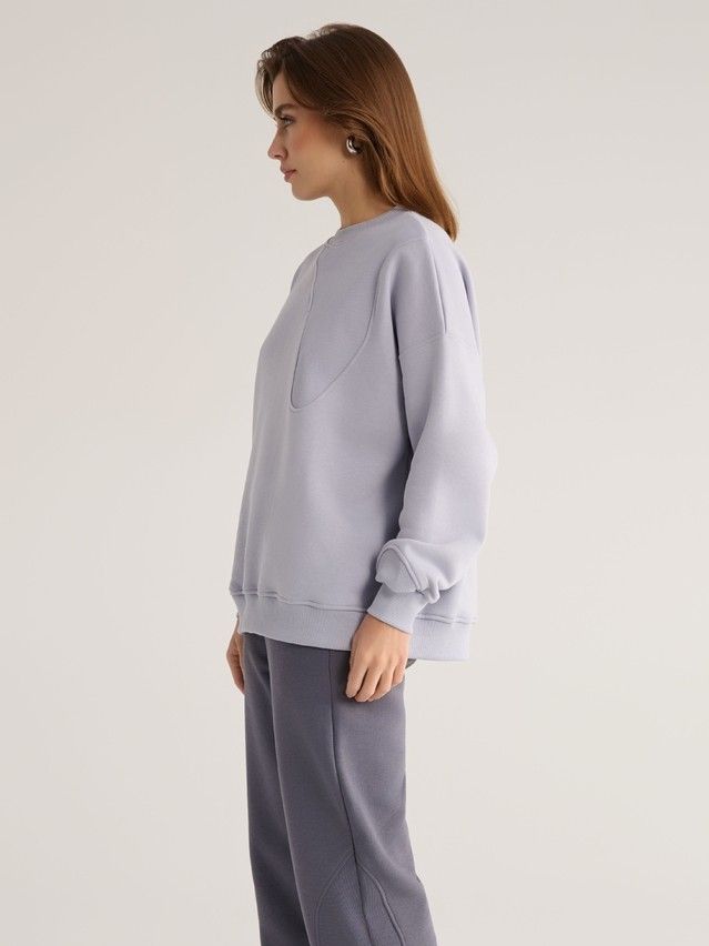 Women's polo neck shirt CONTE ELEGANT LD 2834, s.170-92, pearl blue - 5