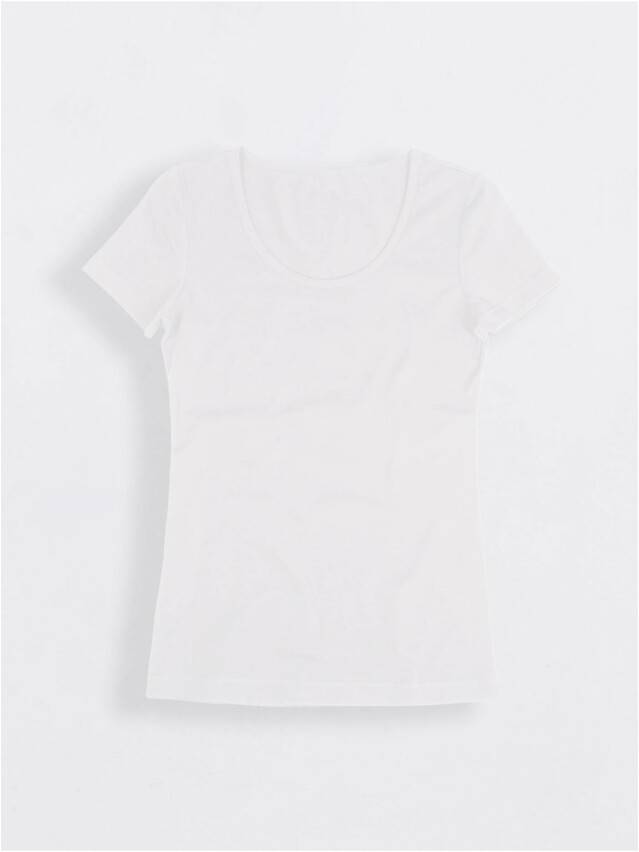 Women's polo neck shirt CONTE ELEGANT LD 525, s.158,164-100, white - 1