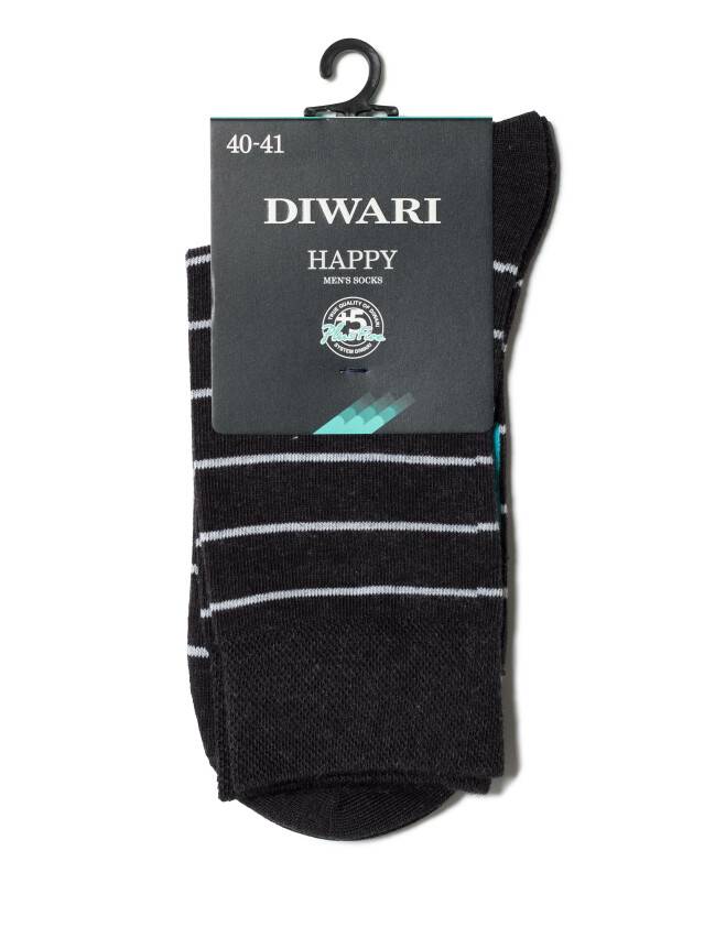 Men's socks DiWaRi HAPPY, s. 40-41, 046 black-grey - 2