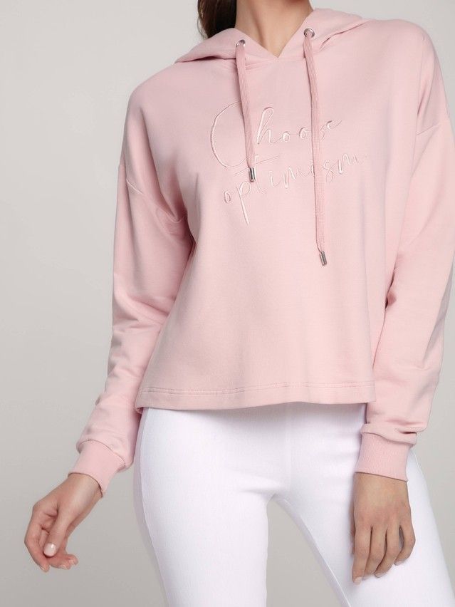 Women's polo neck shirt CONTE ELEGANT LD 1170, s.170-96, romantic pink - 1