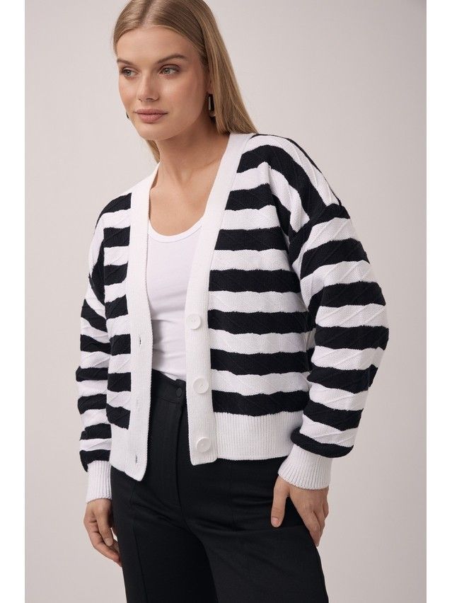 Women’s jacket CONTE ELEGANT LDK23101, s.170-84-88, white-black - 2