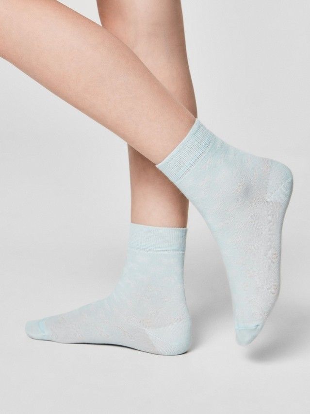 Children's socks CONTE-KIDS CLASS, s.21-23, 611 pale turquoise - 3