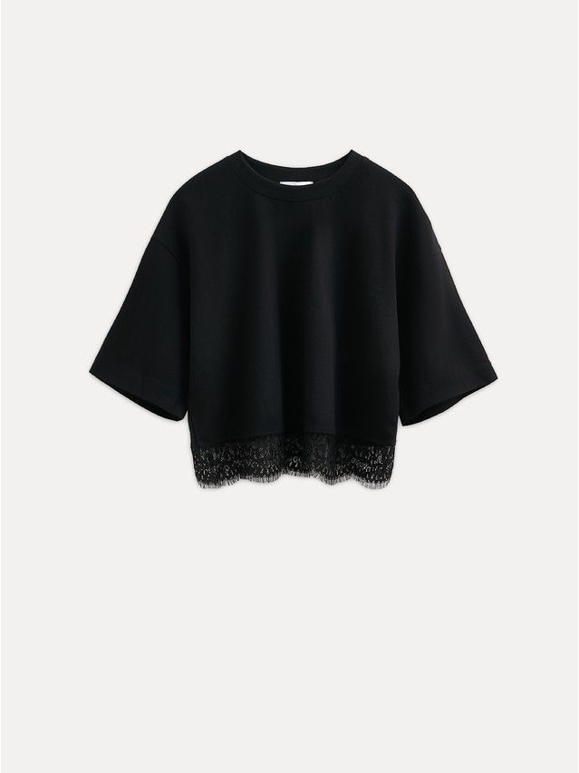 Women's polo neck shirt CONTE ELEGANT LD 3082, s.170-84, black - 1