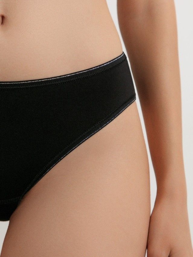 Women's panties CONTE ELEGANT BASIC COLLECTION LB 5003, s.90, black lurex - 2