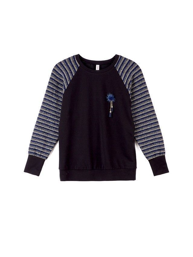 Women's polo neck shirt CONTE ELEGANT LD 852, s.170-100, nero - 3