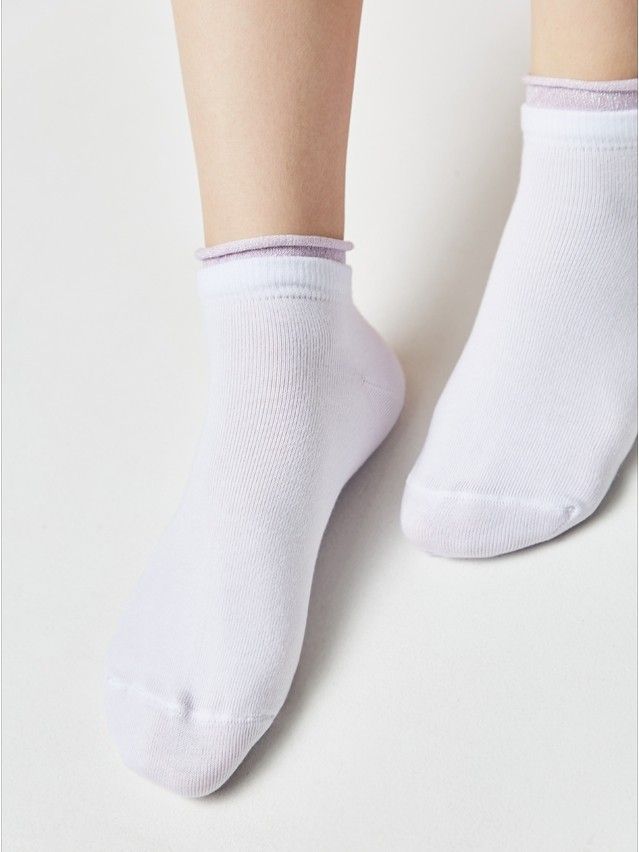 Women's socks CONTE ELEGANT ACTIVE, s.23, 035 white-lilac - 7