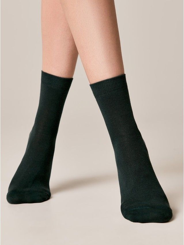 Women's socks CONTE ELEGANT CLASSIC, s.23, 000 dark green - 1