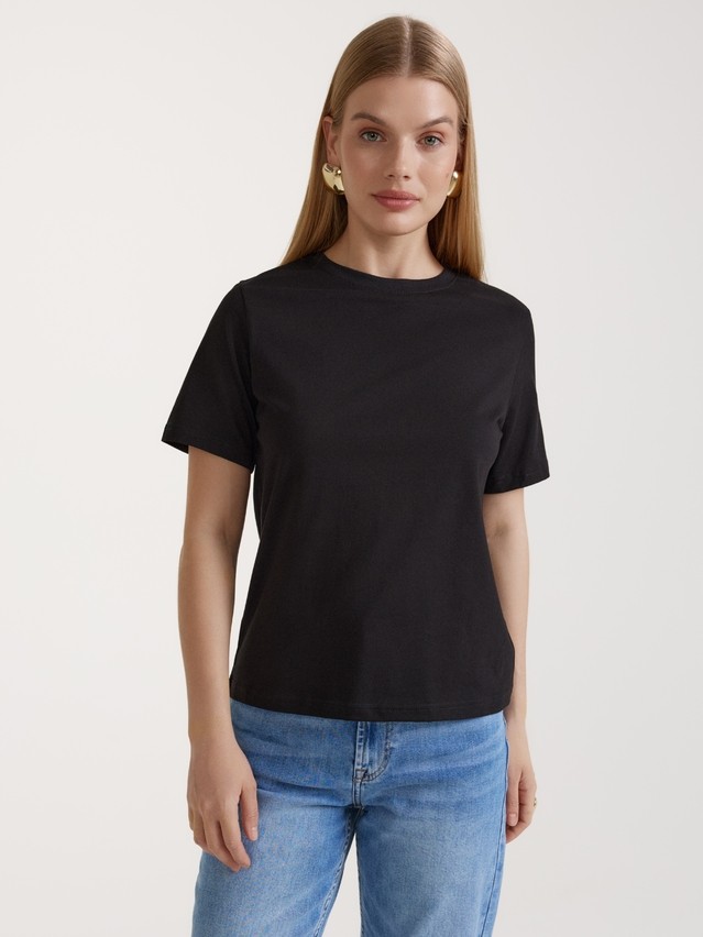 Women's polo neck shirt CONTE ELEGANT LD 3206, s.170-84, black - 1