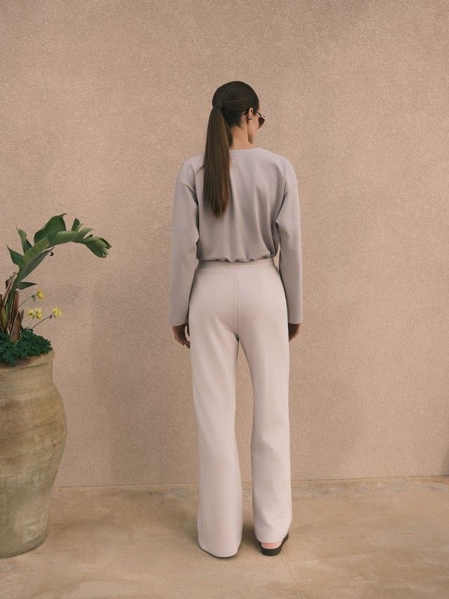 Women's trousers CONTE ELEGANT LBK 3141, s.170-102, grey sand - 4