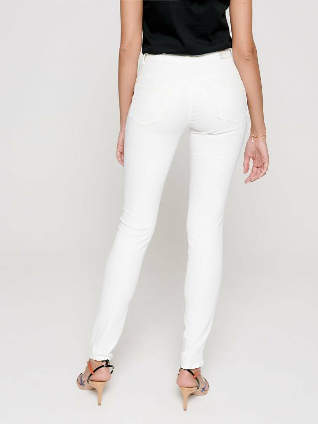 Skinny push up jeans with Mid rise CON-228, s.170-102, white - 3