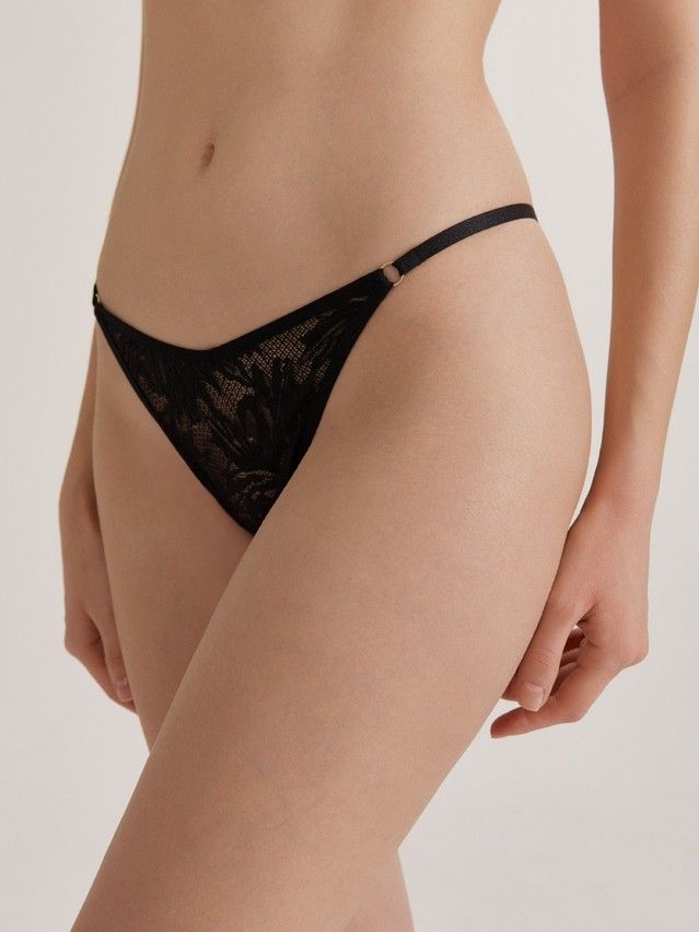 Women's panties CONTE ELEGANT MYSTERY GARDEN LTA 3118, s.90, black - 3