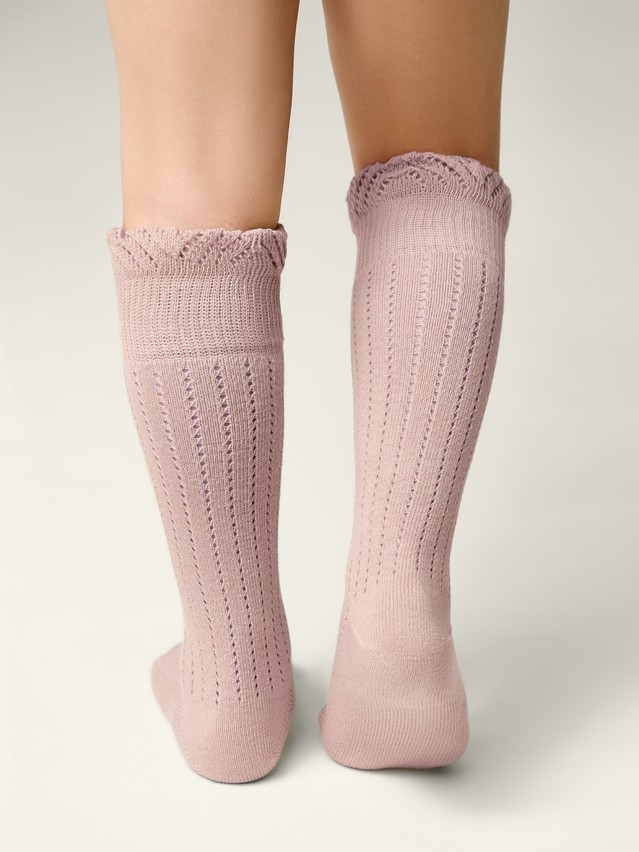Children's knee high socks CONTE-KIDS MISS, s.16, 058 ash pink - 2