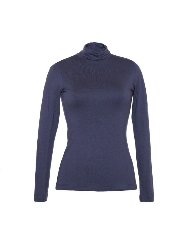 Women's polo neck shirt CONTE ELEGANT LD 600, s.158,164-100, graphite - 1