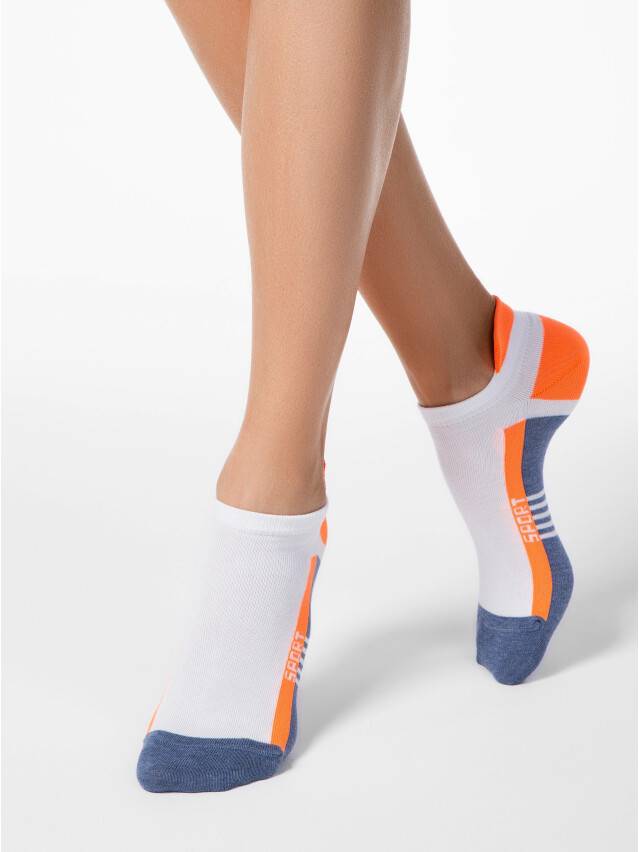 Women's socks CONTE ELEGANT ACTIVE, s.23, 083 denim-orange - 1