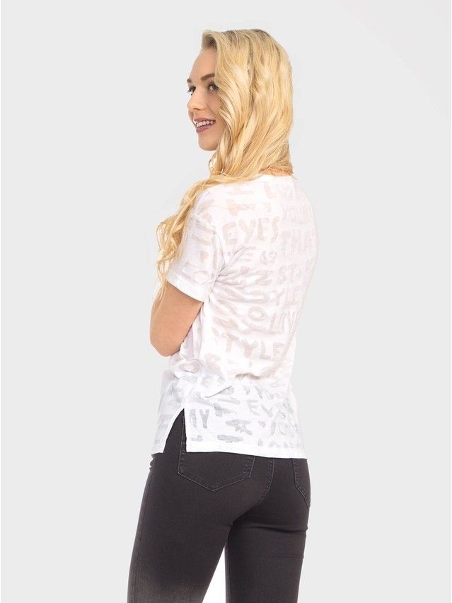 Women's polo neck shirt CONTE ELEGANT LD 730, s.170-100, white - 2